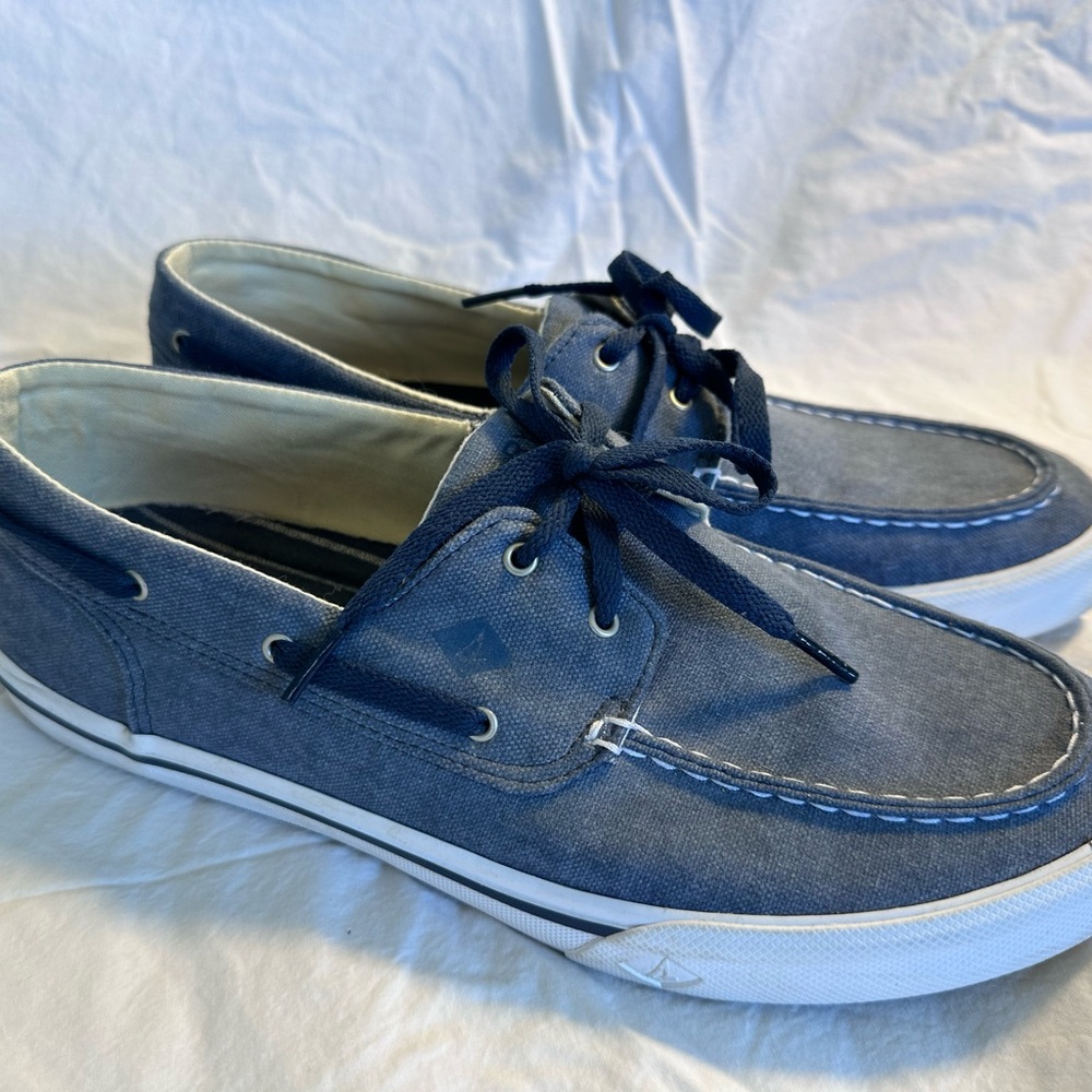 Mens Bahama II Boat Washed Sneaker Navy 11 M (D)
